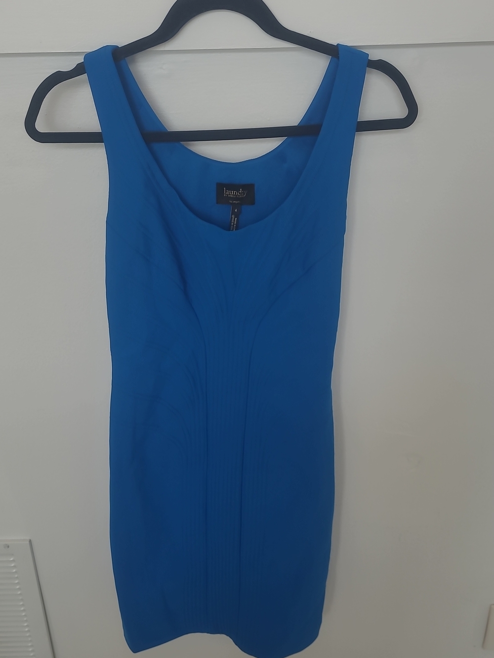 Laundry By Shelli Segal Cobalt Blue Sleeveless Sheath Dress